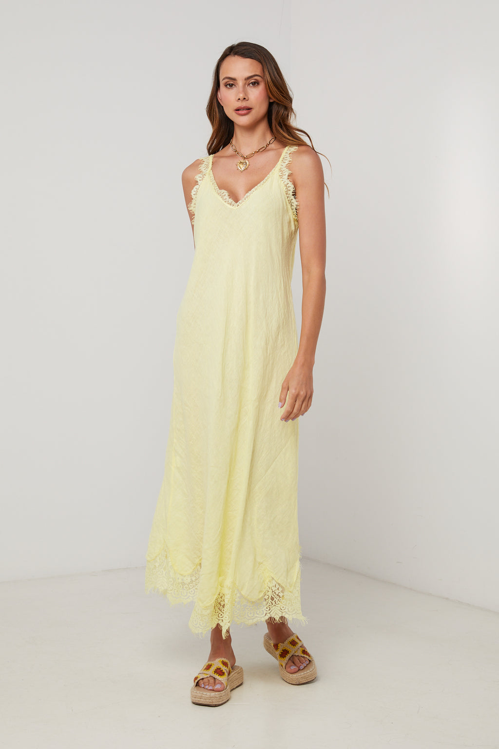 Vestido - Amarillo - Mujer