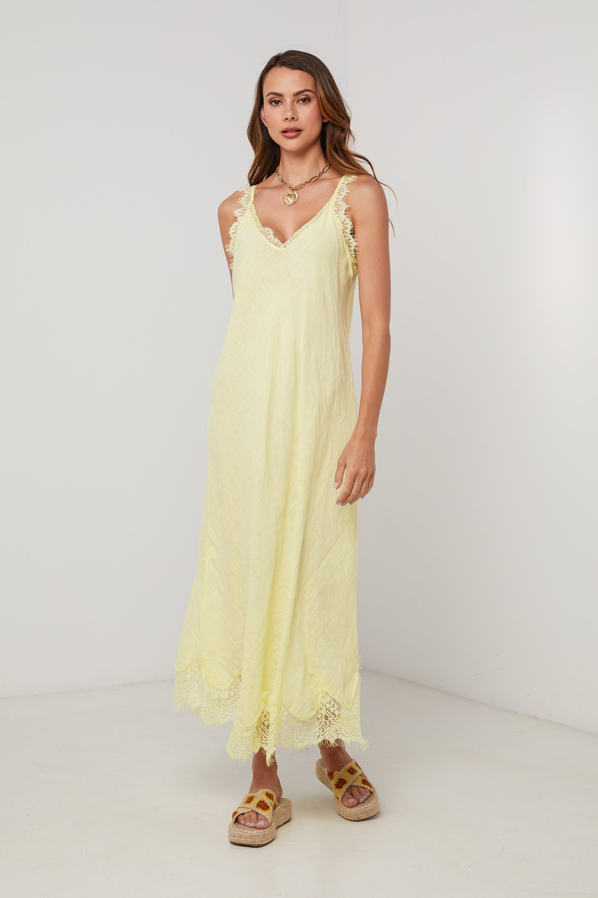 Vestido - Amarillo - Mujer