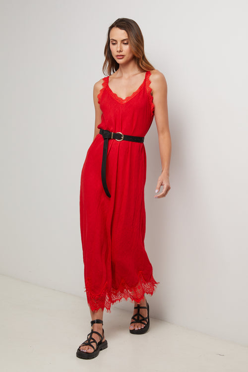 Vestido - Rojo - Mujer