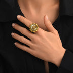 Angèle Round Ring – Gold