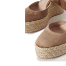 Espadrilles - Gianvito Rossi Suede Wedge - Beige