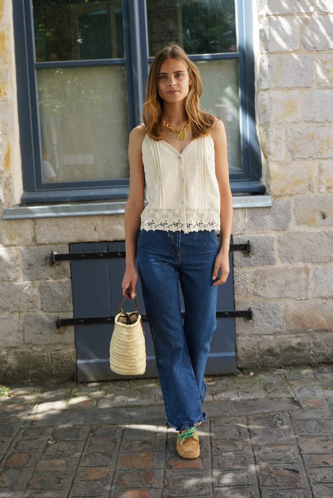 Eloi Lace Top Beige
