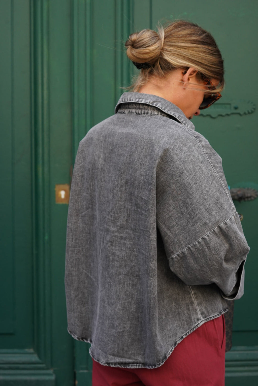Léonore Denim Gray Shirt