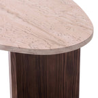 Flap - Coffee Table - Travertine/Milano Walnut
