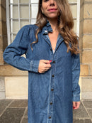 Robe En Jean Marion À Manches Longues