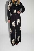 Pantalon Print Maxi Beige Flower