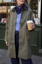 Emma Mid-Long Khaki Jacket