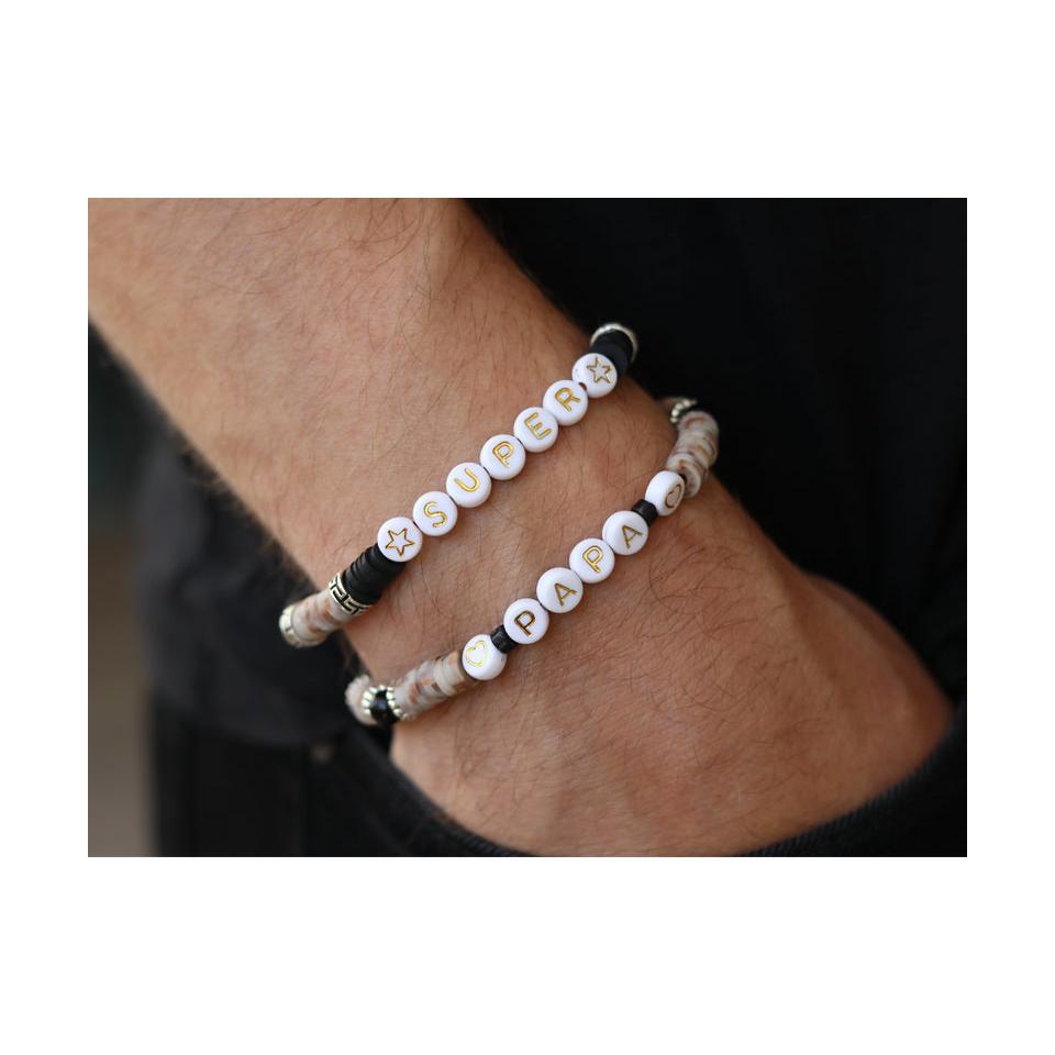 Perles Lettres "Super" Pour Bracelet À Personnaliser
