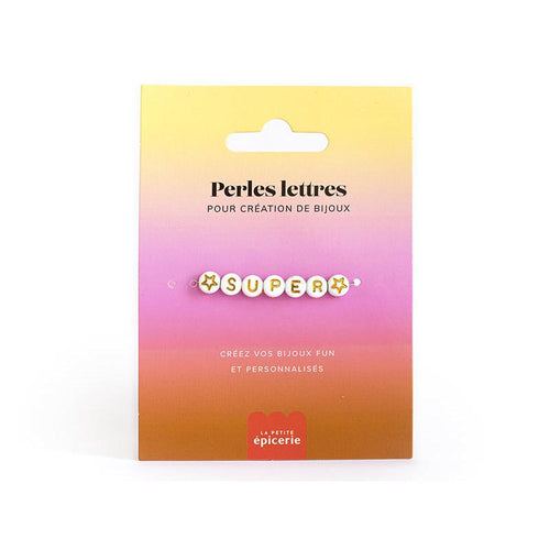 Acheter Perles lettres "Super" pour bracelet à personnaliser - 1,99 € en ligne sur La Petite Epicerie - Loisirs créatifs