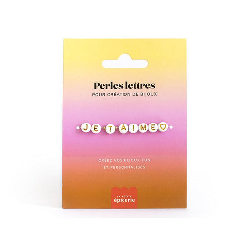 Acheter Perles lettres "Je t'aime" pour bracelet à personnaliser - 1,99 € en ligne sur La Petite Epicerie - Loisirs créatifs