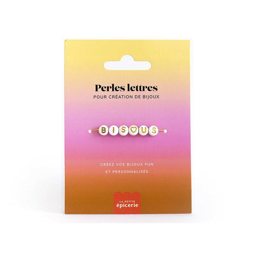 Acheter Perles lettres "Bisous" pour bracelet à personnaliser - 1,99 € en ligne sur La Petite Epicerie - Loisirs créatifs