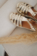 Salomé Gold Sandals
