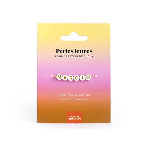 Acheter Perles lettres "Merci" pour bracelet à personnaliser - 1,99 € en ligne sur La Petite Epicerie - Loisirs créatifs