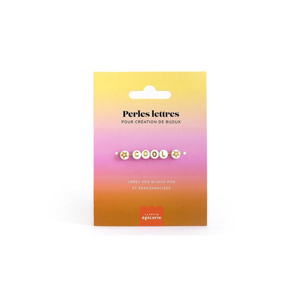Perles Lettres "Cool" Pour Bracelet À Personnaliser