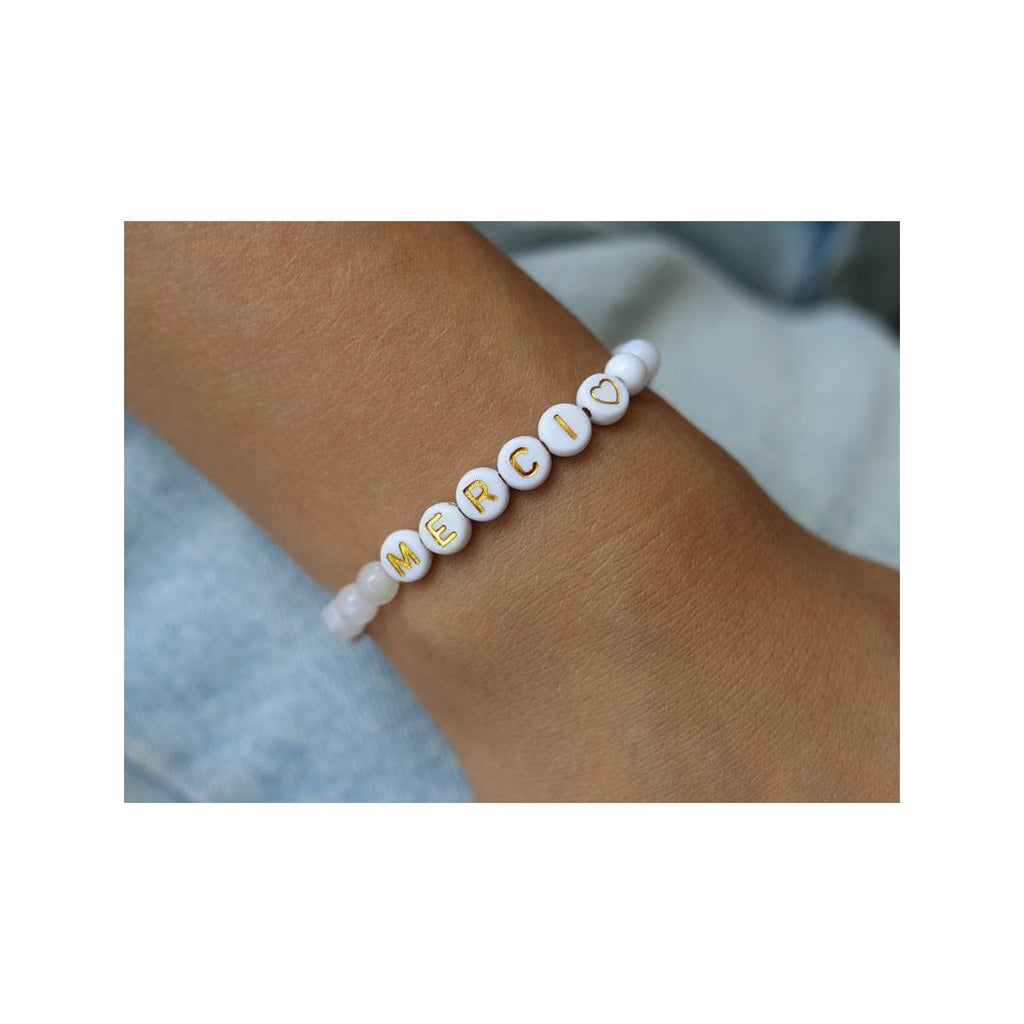 “Thank You” Letter Beads For Bracelet To Personalize