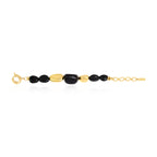 Loulou Adjustable Bracelet – Black and Gold