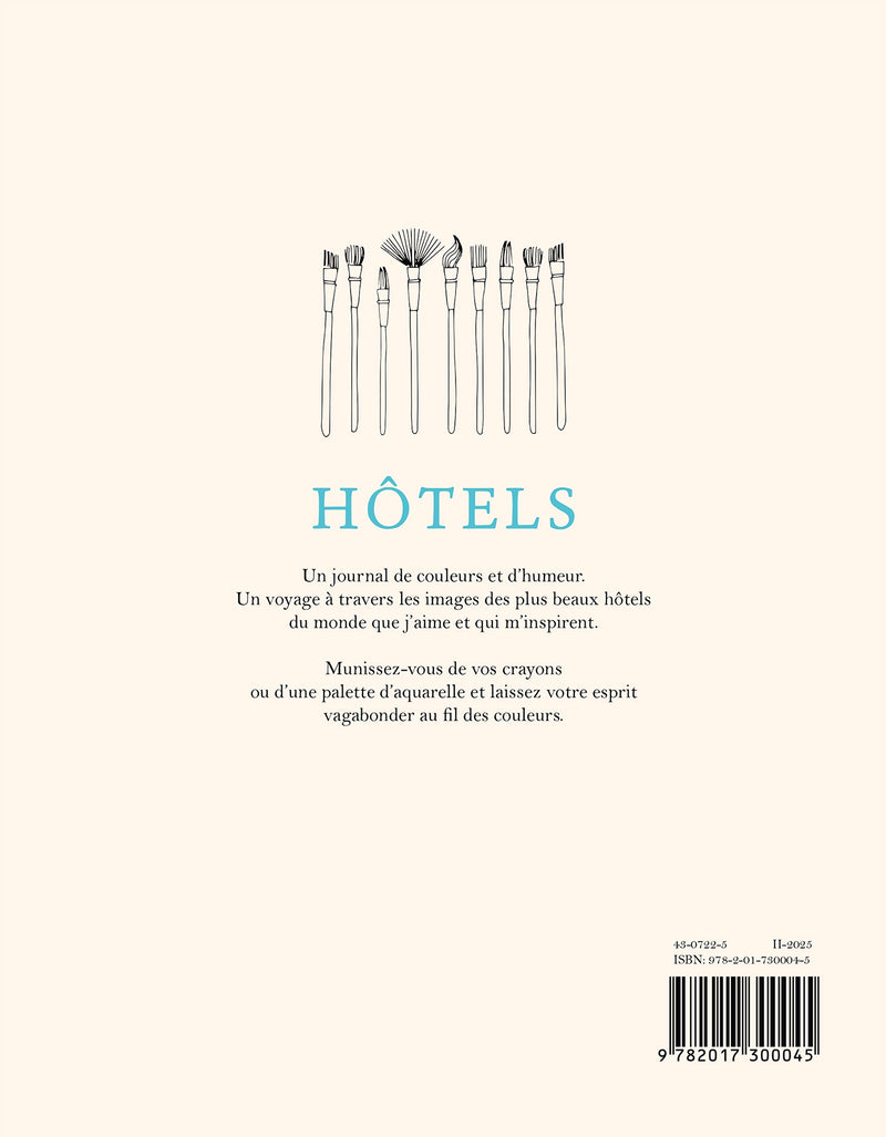 Hôtels : Carnet De Coloriage - Zoé De Las Cases