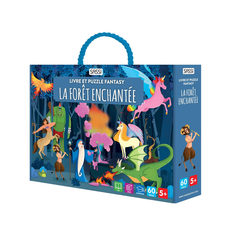Livre Et Puzzle Fantasy - La Forêt Enchantée