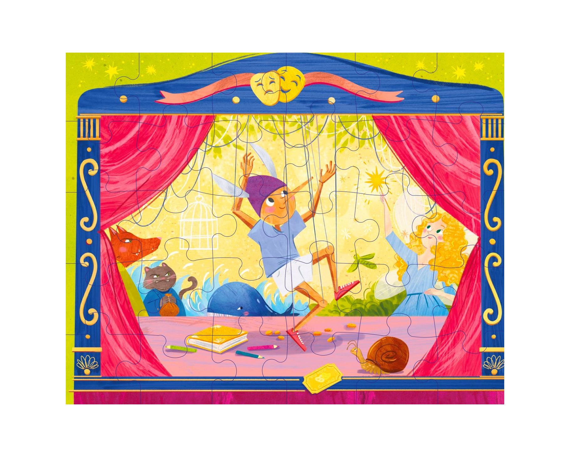 Puzzle + Libro - Pinocho