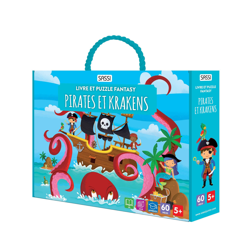 Fantasy Book & Puzzle - Pirates and Krakens