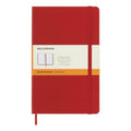 Carnet Classique Large 13X21 - Pages Lignées - Rouge Écarlate