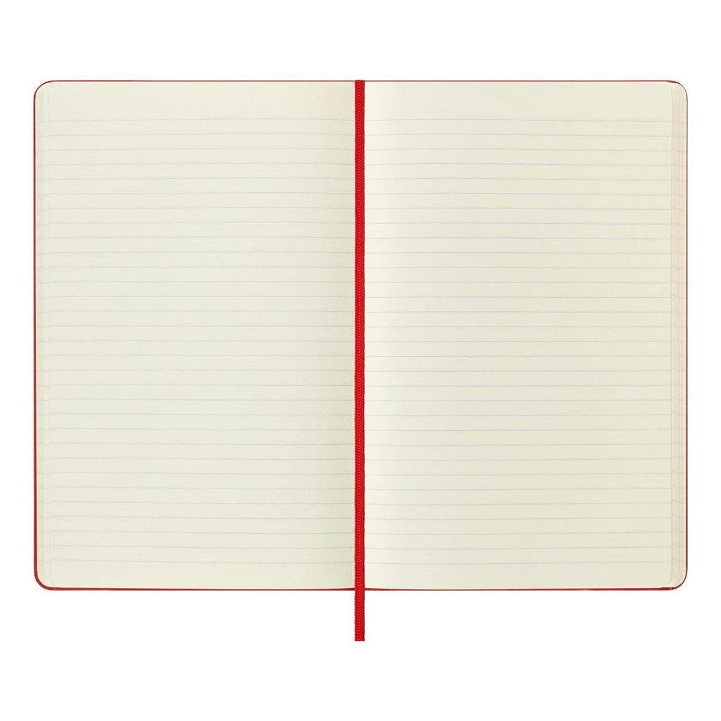 Carnet Classique Large 13X21 - Pages Lignées - Rouge Écarlate