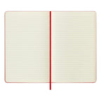 Carnet Classique Large 13X21 - Pages Lignées - Rouge Écarlate