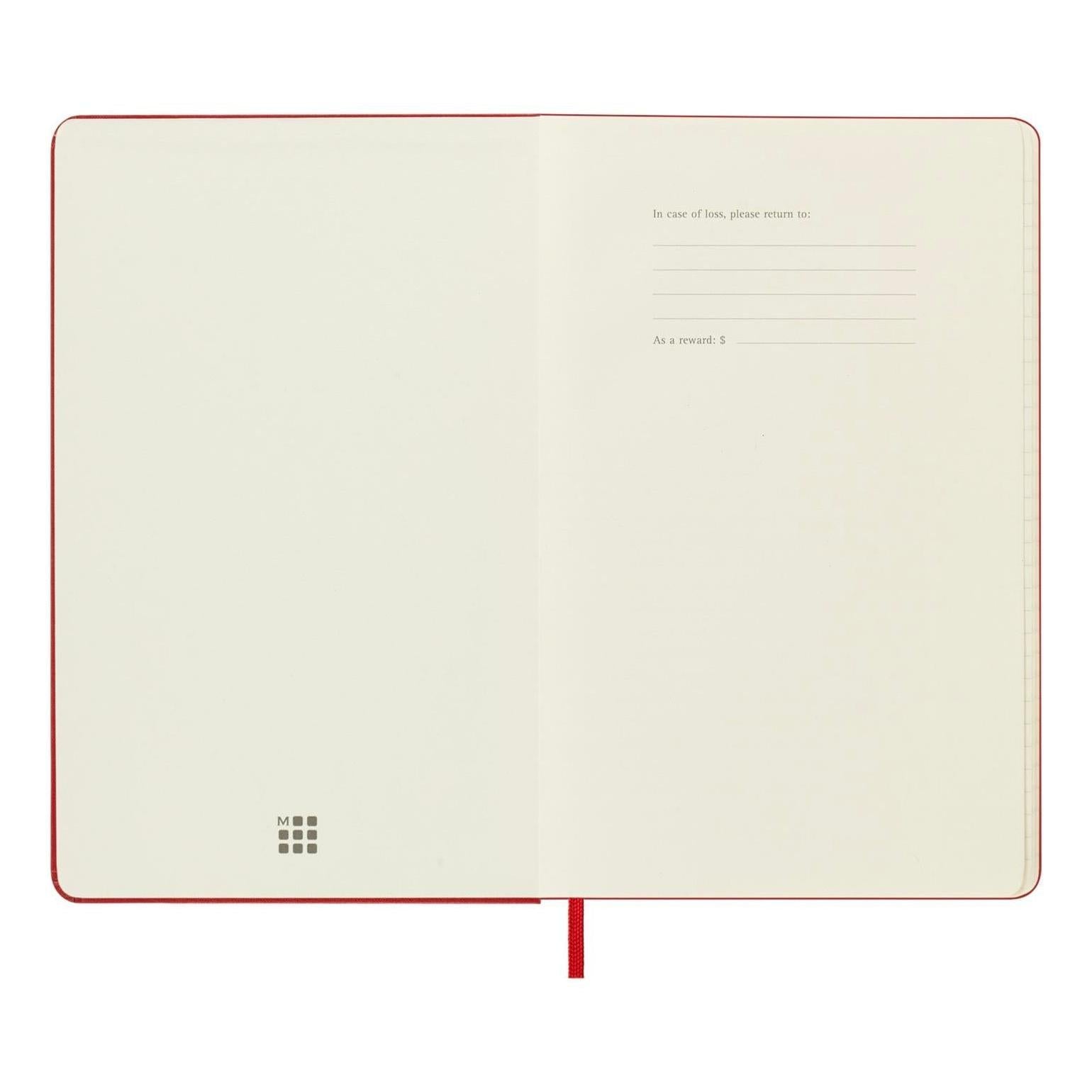 Carnet Classique Large 13X21 - Pages Lignées - Rouge Écarlate
