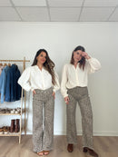 Jean Flare Leopard Alix