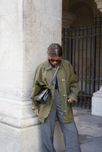 Agathe Khaki Mid-Length Jacket