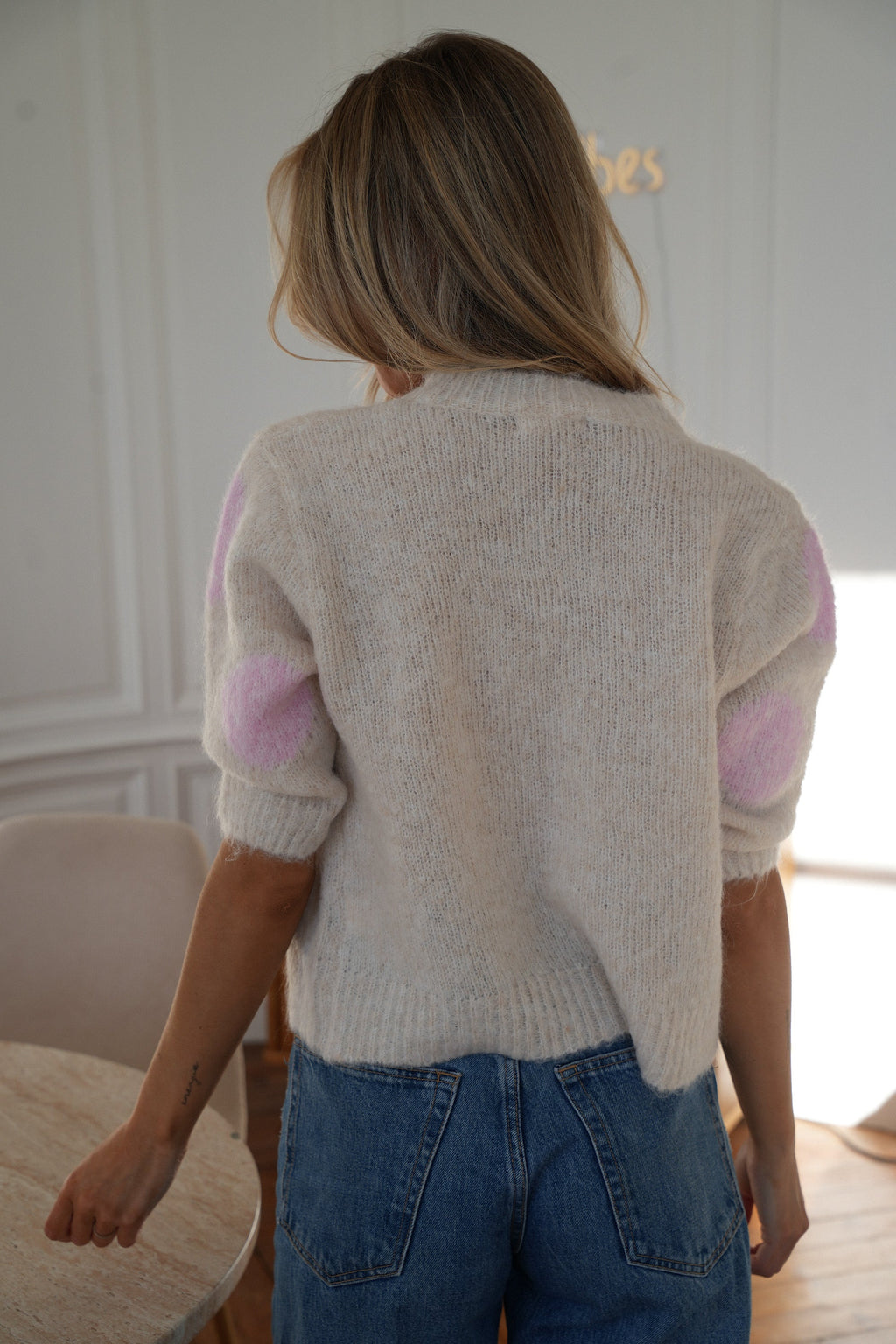 Léa Crema/Rosa - Jersey Manga Corta