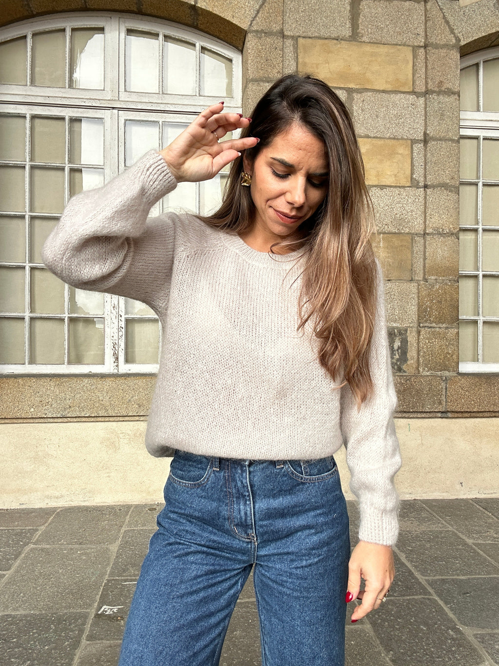 Anna taupe jumper