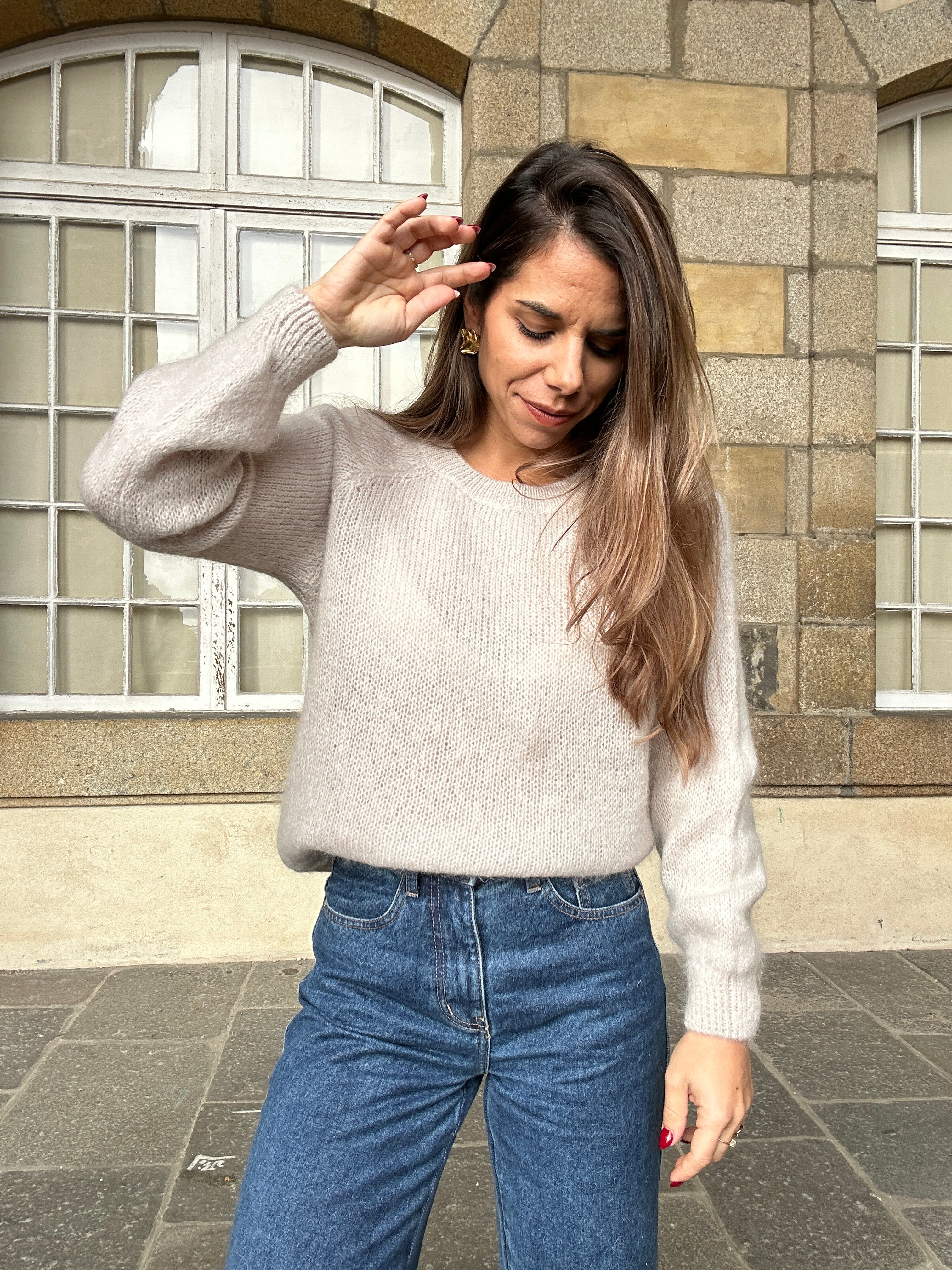 Anna taupe jumper