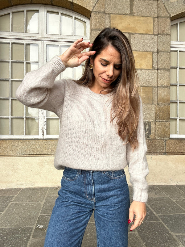 Pull Anna taupe