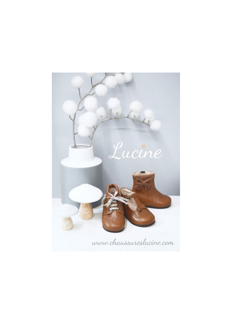 Chaussures Bottillons Fourrés Angèle - Cuir Camel - Mixte