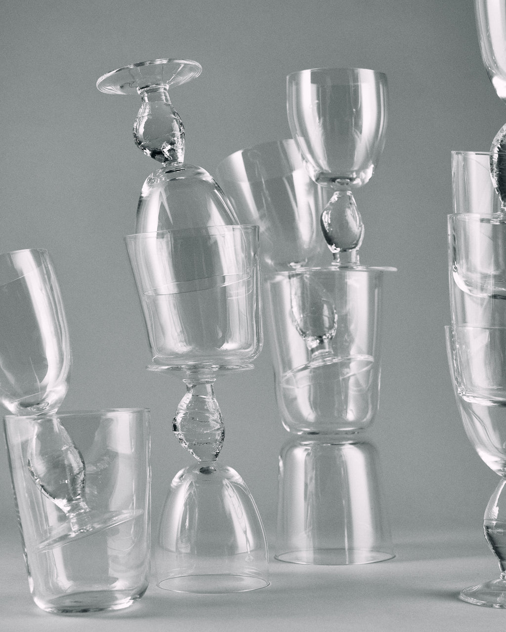 Out Of Lines - Lot De 4 Verres À Vin Rouge - Verre - Transparent