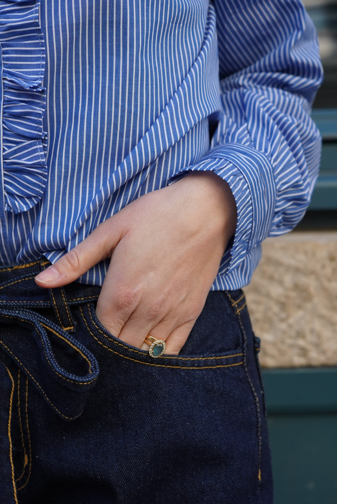 Eliott Dark Denim Wide Jeans