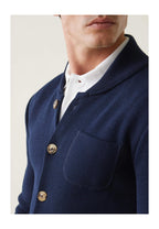 Gilet Eloi En Maille - Marine