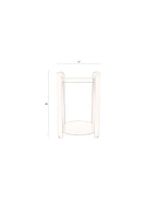 Navagio - Side Table - Metal - Green
