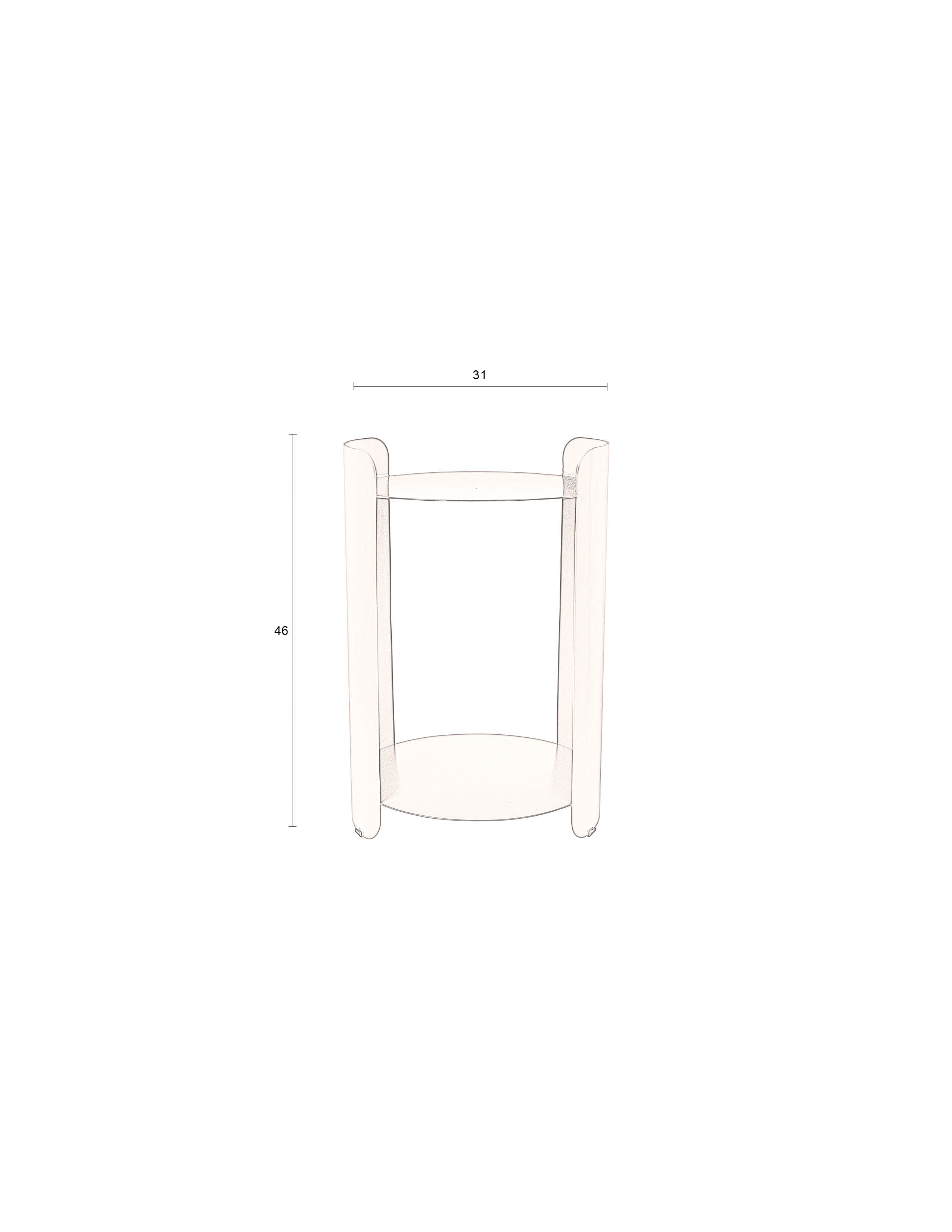 Navagio - Side Table - Metal - Green