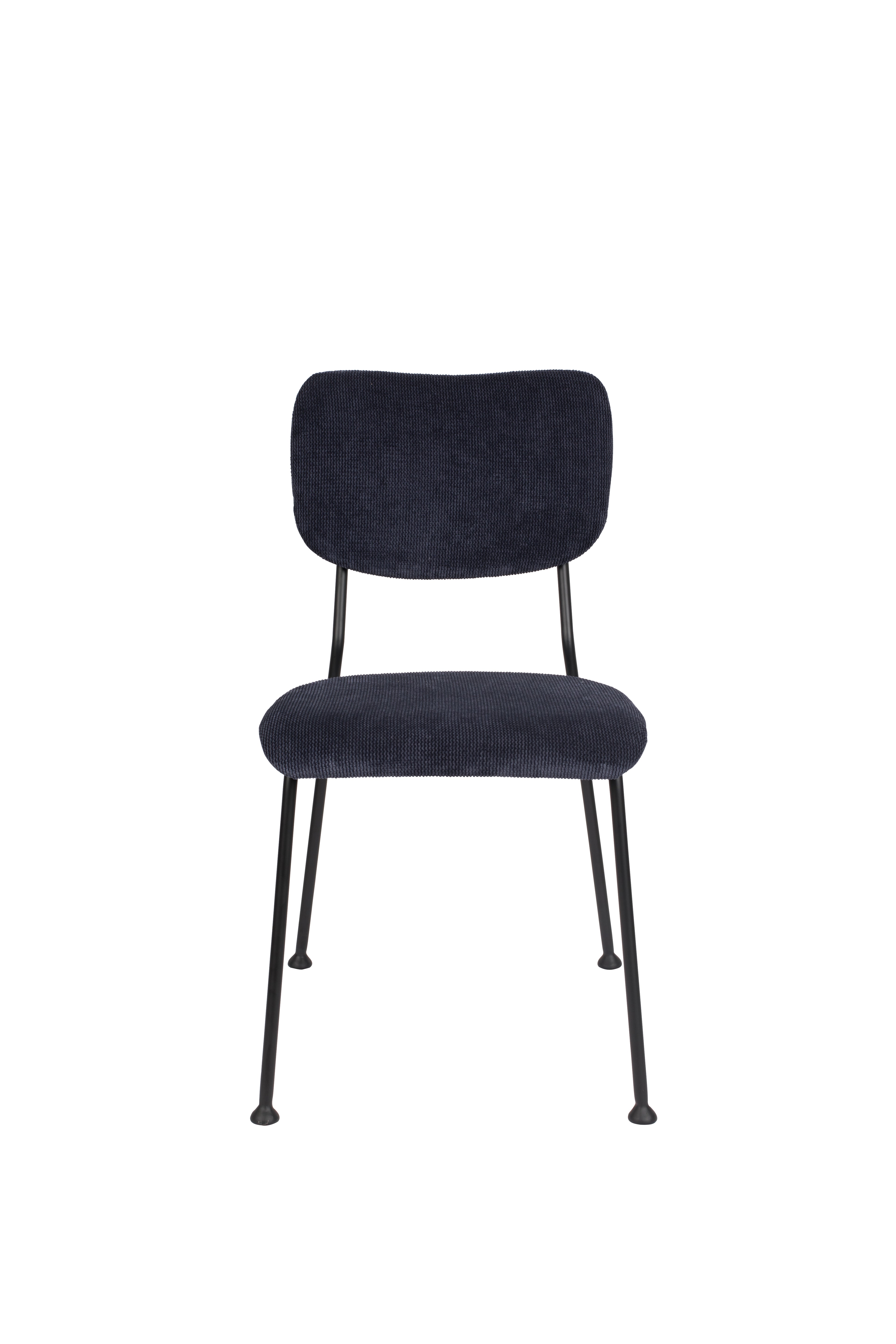 Benson - Dining Chair - Fabric - Dark Blue