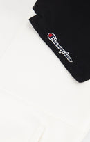 Sweat À Capuche Champion Reverse Weave Patchwor - Blanc