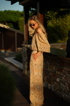 Blouse Imprimée Nita - Camel
