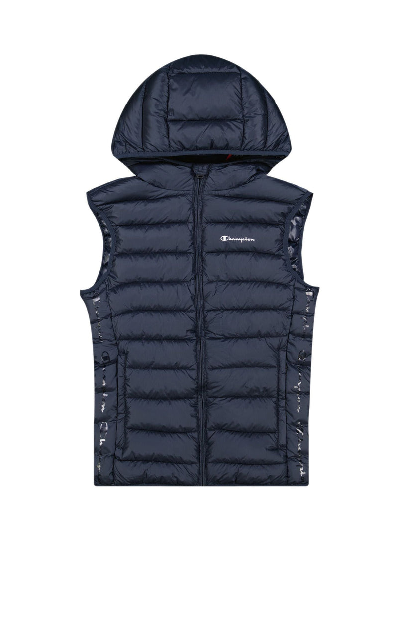 Doudoune Légère Sans Manches À Capuche Champion - Bleu