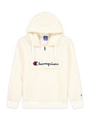 Sweat À Capuche Champion Half Zip Top - Blanc Cassé, Noir