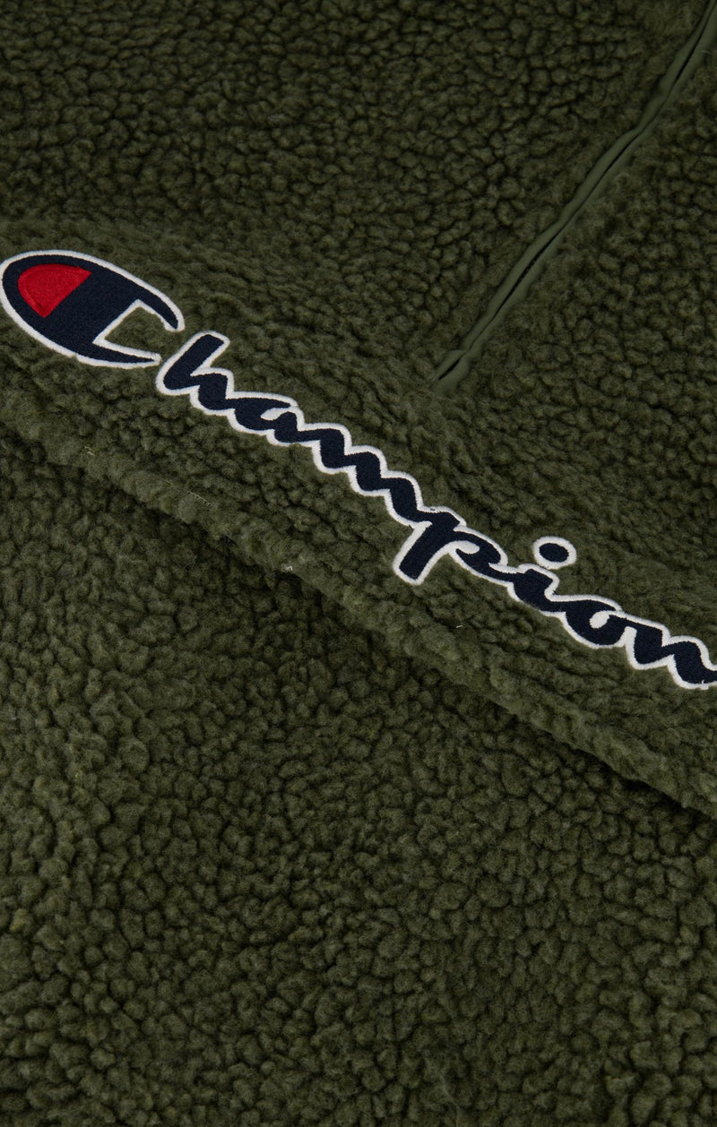 Sweat À Capuche Champion Half Zip Top - Kaki