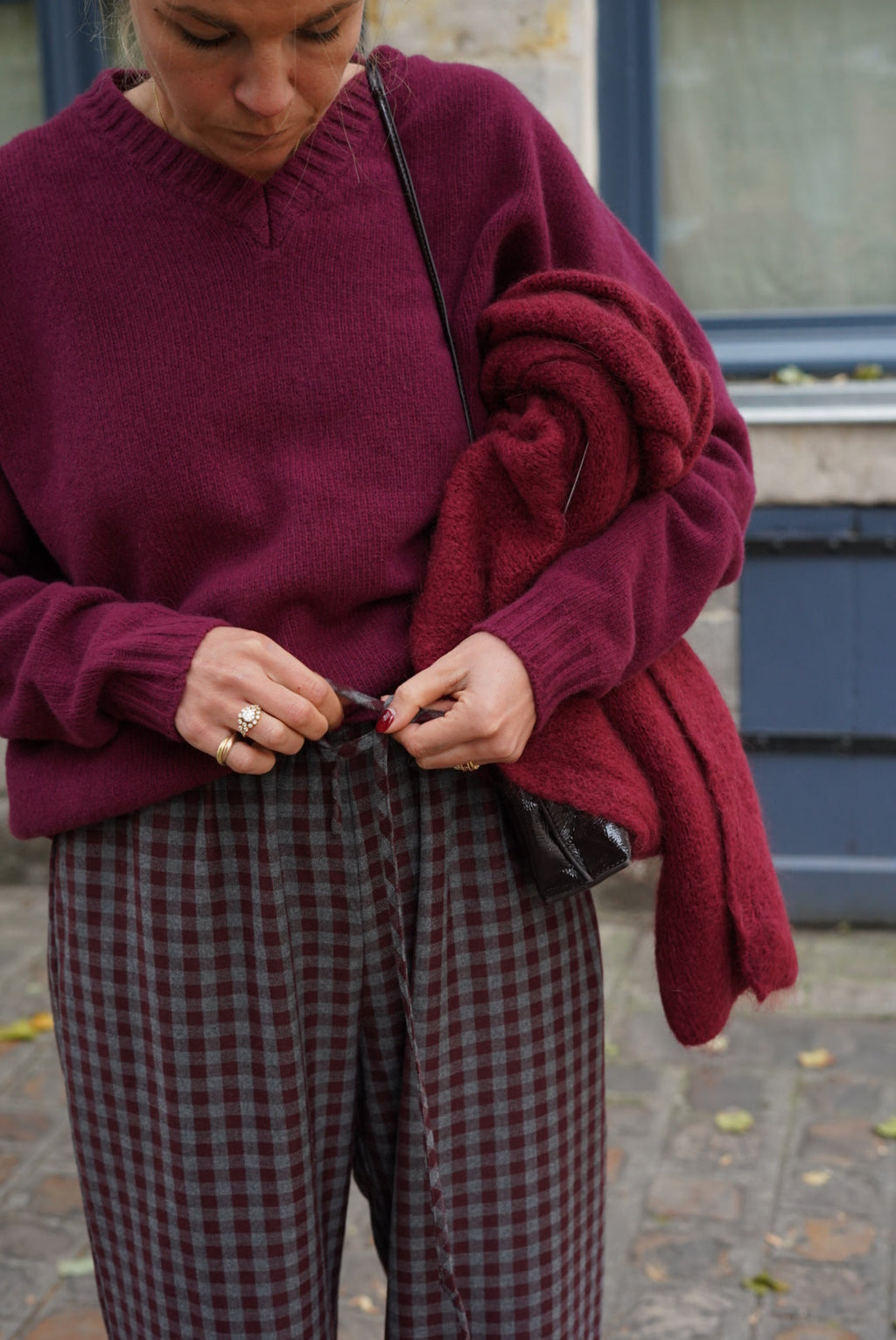 Ellie scarf Burgundy