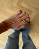 Anillo cosmos labradorita
