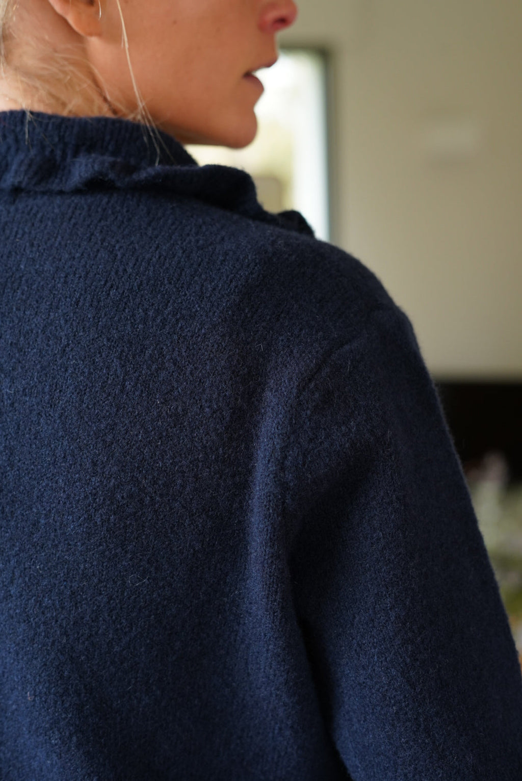 Paco Froufrou Collar Navy Vest