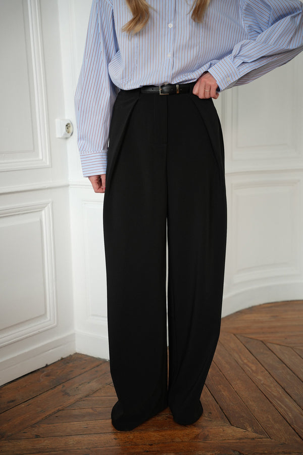Sandro Straight Trousers - Black